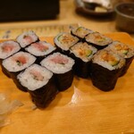 Kisshoutei Sushi Robata - おちこぼれ巻＆穴キュー