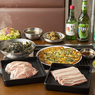 120 minute samgyeopsal all-you-can-eat course is a great deal! !