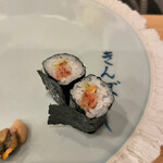 寿司 きんぼし - 赤貝のヒモ。きゅうり無し。