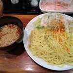 Hiroshima Tsukemen Maruto Chibi - つけ麺 900円 5辛 大盛 200円 蒸し鶏