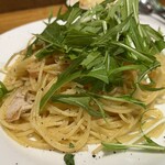 IL VENTO - 豚肉と水菜のペペロンチーノ
