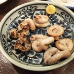 金町製麺 - コブクロ焼き