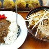 山一 - 肉ネギそば&半カレー