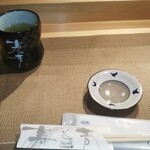 寿し芳 - カウンターセット。