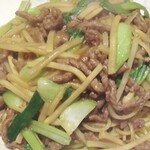 Shredded beef Yakisoba (stir-fried noodles)