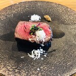 198795652 - 福島牛A5ランク・イチボの炭火焼(＋1200円)①