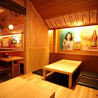 A space reminiscent of an Okinawan private house. Semi-private rooms available♪ Enjoy a relaxing and blissful moment.