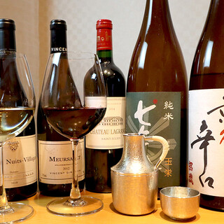Pair sake and wine with your meal.