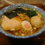 中華そば とつぼ - 090808味玉そば（醤油）こってり