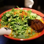 カラシビ味噌らー麺 鬼金棒 - パクチーカラシビ味噌らー麺=1180円