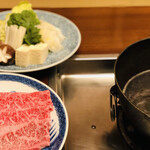 京香 - しゃぶしゃぶ・竹コース/極上和牛120g  8800円