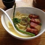讃州手打ちうどん 我龍 - 和製カルボナーラ 780円 リゾット付き