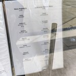La Brianza - この日のメニュー。メニューは随時変わっていきます