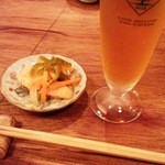 生ビール＋お通し