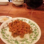 赤ワイン＋おつまみカレー