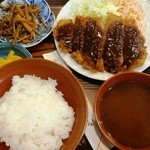 一正亭 - みそカツ定食　600円　安い！