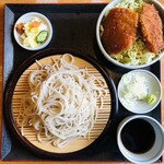 Kuimono Ya Ra Neju - ざるそばミニヒレソースカツ丼セット　1100円