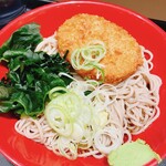 名代 富士そば - コロッケは甘い味付け