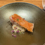 luogo - 金目鯛鱗焼き、百合根のリゾット