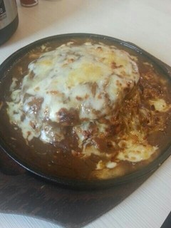 麻里の - チーズハンバーグ焼きカレーライス