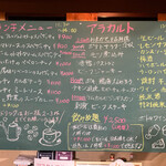 Kitasan Shokudou - 店内の大きな黒板が印象的です