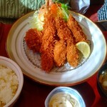 Wano Daidokoro Nadaman - ミックスフライ定食