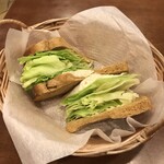べら珈琲 - ポテトサラダサンドイッチ