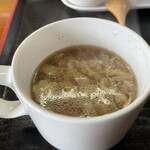 中国料理 天壇 - スープ(溶き卵･油揚げ)