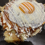 千房 有明ガーデン支店 - ミックス広島焼+目玉焼きのせ