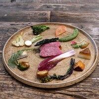 aru - 『季節の野菜と経産和牛 (源氏)』