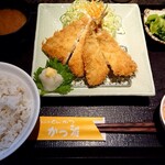 かつ雅 - キスフライ定食(1300円＋税)