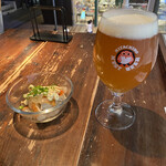 Hitachino Buruingu - 塩梅ビールとサバマリネ