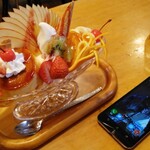 ヴァンヴェール珈琲 - プリンアラモード(1000円)