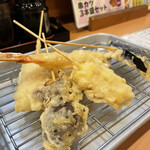 串天ぷら おでん 満ぞく屋 - 串天ぷら盛り合わせ