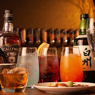 We have a wide variety of drinks, including our signature cocktails, whiskey, and wine!