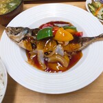 岡垣食堂 - あじの甘酢あんかけ