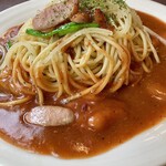 Ruru Po - スパゲッティに餡掛けなんて、とても日本人好みのメニューです♪