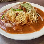 る・るぽ - 何とも懐かしい味のあんかけスパゲッティ。ただ、ピリッとスパイスが強めです。