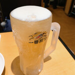 Yakiniku Kingu - キンキンに冷えた生ビールで開始します