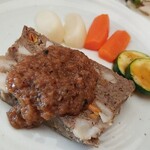 キッチン ブルー グローブ - 反対側から