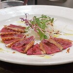 ＰＩＫＯＳＨＨＨＵ - 鴨肉のカルパッチョ
