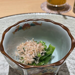 Tempura Azabu Yokota - 菜の花の辛びたし