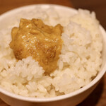 餃子とスパークリング バブルス - だしで炊いた出汁ごはん