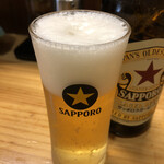 魂の中華そば - サッポロラガー（500ml）650円