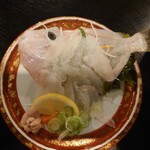 虎丸水産 - カワハギ姿造り1480円