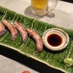 猿兵衛 赤坂店 - 脂がおいしいから、ビールに合う!!