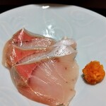 Izumiya - ■寒ブリと水菜のしゃぶしゃぶ～紅葉ポン酢で～