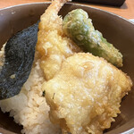 皿そば文楽 - ミニ天丼