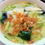 鼎泰豐 - 季節限定、桜海老と春キャベツのラーメン