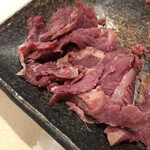 串カツ田中 - さいぼし　生姜とニンニクが添えてあります